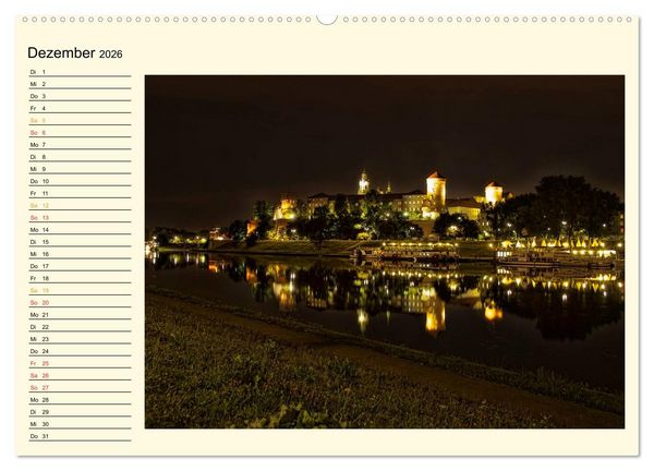 Produktbild: Krakau - das polnische Florenz (hochwertiger Premium Wandkalender 2026 DIN A2 quer), Kunstdruck in Hochglanz