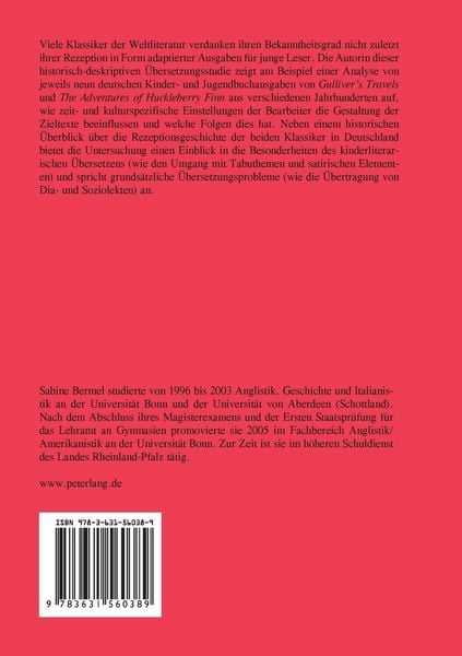 Produktbild: Jonathan Swifts &laquo;Gulliver&rsquo;s Travels&raquo; und Mark Twains &laquo;The Adventures of Huckleberry Finn&raquo; in deutscher Sprache als Kinder- und Jugendbuch