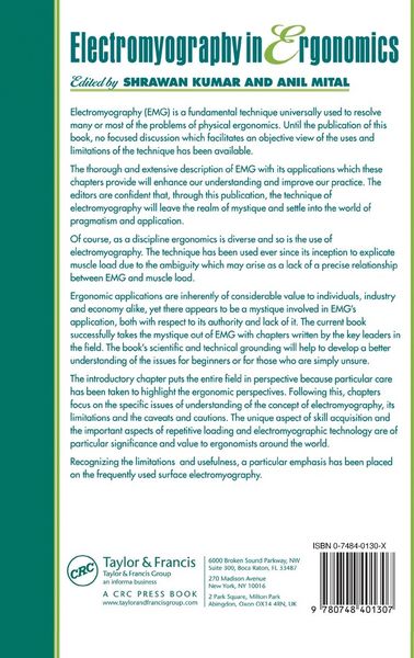 Produktbild: Electromyography In Ergonomics