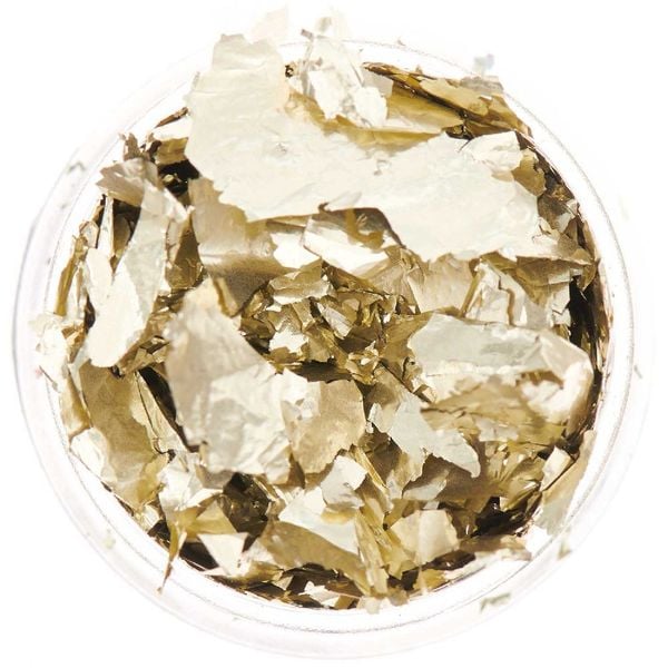Produktbild: Blattmetall Flocken Gold hell, 0,3g