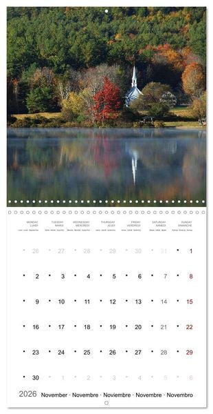 Produktbild: New England - from Rhode Island to Maine (Wall Calendar 2026 12 &times; 12 Inch) CALVENDO 12 Month Wall Calendar