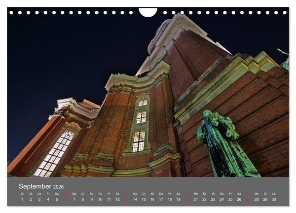 Produktbild: Nightwalk - Hamburg (Wandkalender 2026 DIN A4 quer), CALVENDO Monatskalender