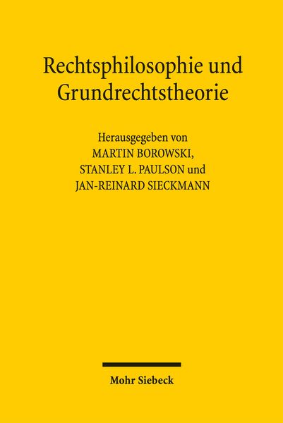Produktbild: Rechtsphilosophie und Grundrechtstheorie