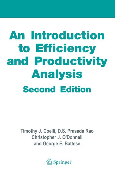 Produktbild: An Introduction to Efficiency and Productivity Analysis