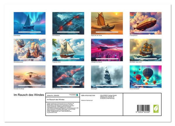 Produktbild: Im Rausch des Windes (Wandkalender 2026 DIN A3 quer), CALVENDO Monatskalender