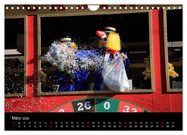 Produktbild: BASLER FASNACHT &ndash; Faszinierendes, schweizerisch regionales Brauchtum. (Wandkalender 2026 DIN A4 quer), CALVENDO Monatskalender