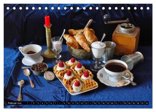 Produktbild: Feine Kaffeevariationen (Tischkalender 2026 DIN A5 quer), CALVENDO Monatskalender