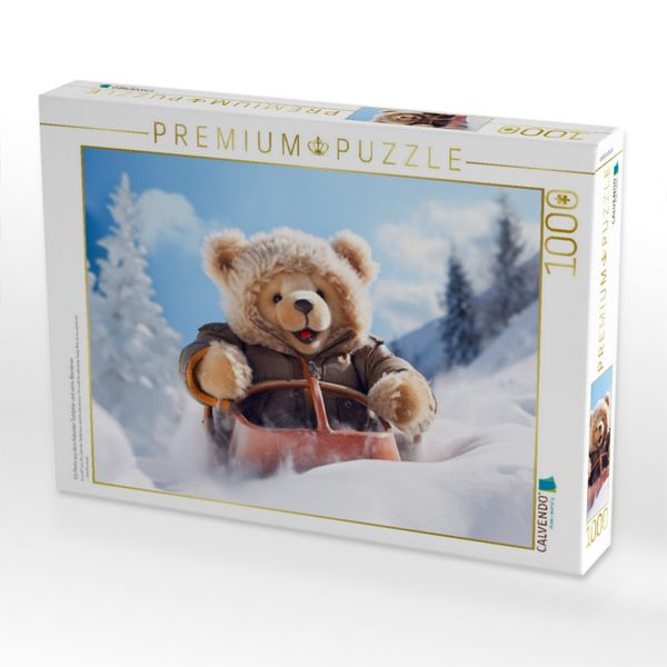 Produktbild: CALVENDO Puzzle Ein Motiv aus dem Kalender Teddyb&auml;r und seine Abenteuer | 1000 Teile Lege-Gr&ouml;&szlig;e 64x48cm Foto-Puzzle f&uuml;r gl&uuml;ckliche Stunden