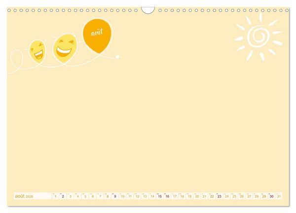 Produktbild: 12 x collage de blagues - calendrier de bricolage (Calendrier mural 2026 DIN A3 vertical), CALVENDO calendrier mensuel