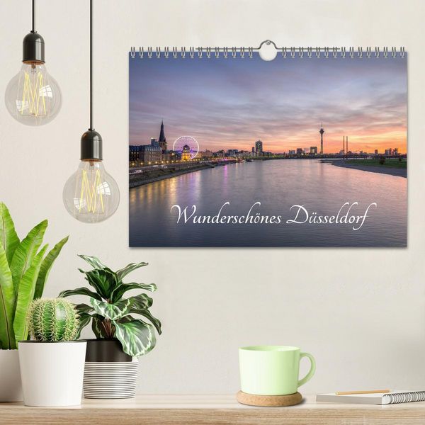 Produktbild: Wundersch&ouml;nes D&uuml;sseldorf (Wandkalender 2026 DIN A4 quer), CALVENDO Monatskalender