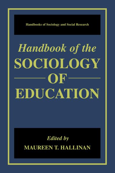 Produktbild: Handbook of the Sociology of Education