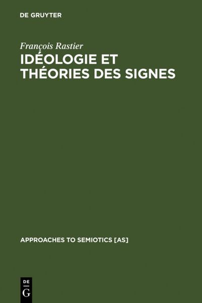 Produktbild: Id&eacute;ologie et th&eacute;orie des signes