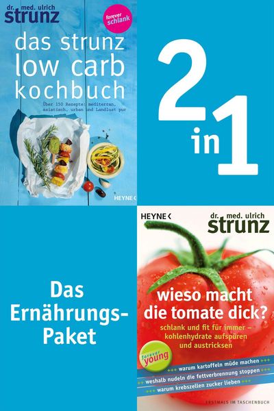 Produktbild: Ern&auml;hrung-2in1-Bundle: Wieso macht die Tomate dick, Das Strunz-Low-Carb-Kochbuch