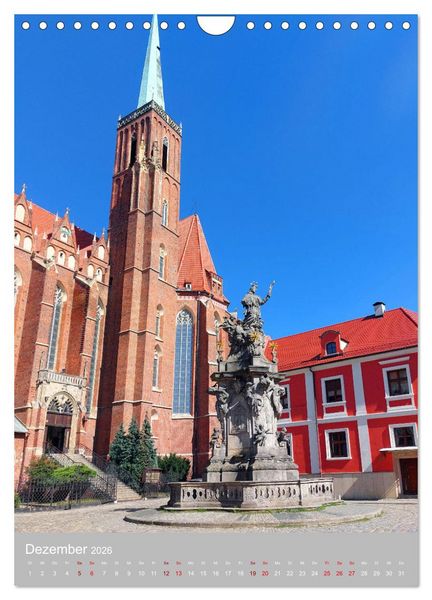 Produktbild: Breslau - Historische Mitte und Dominsel (Wandkalender 2026 DIN A4 hoch), CALVENDO Monatskalender