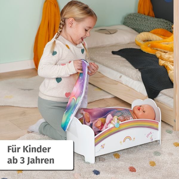 Produktbild: BABY born Regenbogen Bett