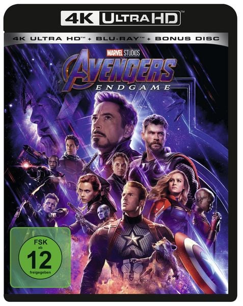 Marvel's The Avengers - Endgame (4K Ultra HD) (+ Blu-ray 2D + Bonus-Disc), Blu-ray 4K