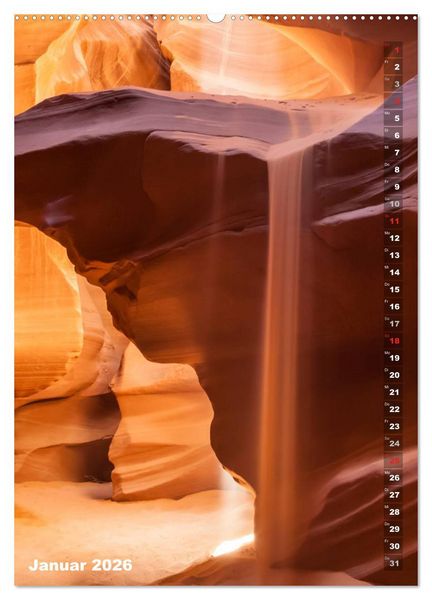 Produktbild: Antelope Canyon &ndash; Einzigartiges Naturschauspiel (Wandkalender 2026 DIN A2 hoch), CALVENDO Monatskalender