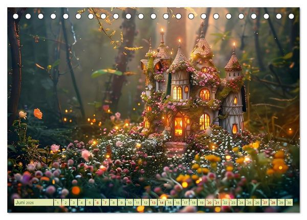 Produktbild: Das kleine H&auml;uschen im Wald (Tischkalender 2026 DIN A5 quer), CALVENDO Monatskalender
