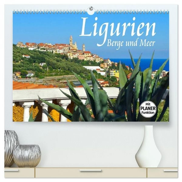 Produktbild: Ligurien - Berge und Meer (hochwertiger Premium Wandkalender 2026 DIN A2 quer), Kunstdruck in Hochglanz