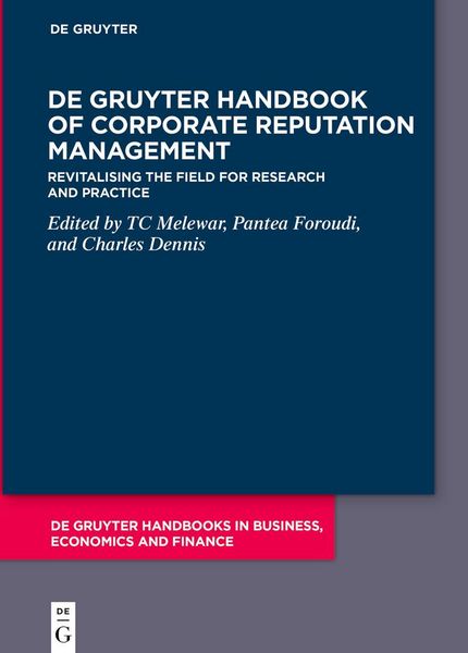 Produktbild: De Gruyter Handbook of Corporate Reputation Management