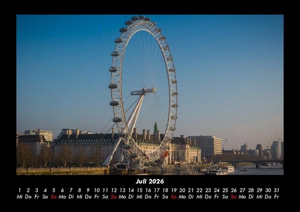Produktbild: London 2026 Fotokalender DIN A3