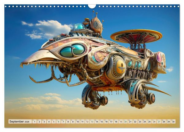 Produktbild: Luftschiff-Fantasie (Wandkalender 2026 DIN A3 quer), CALVENDO Monatskalender