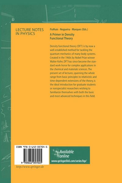 Produktbild: A Primer in Density Functional Theory