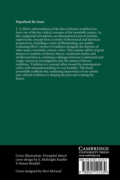 Produktbild: T. S. Eliot and the Concept of Tradition