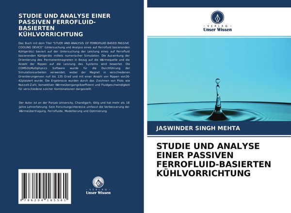 Produktbild: Studie und Analyse einer Passiven Ferrofluid-Basierten K&uuml;hlvorrichtung
