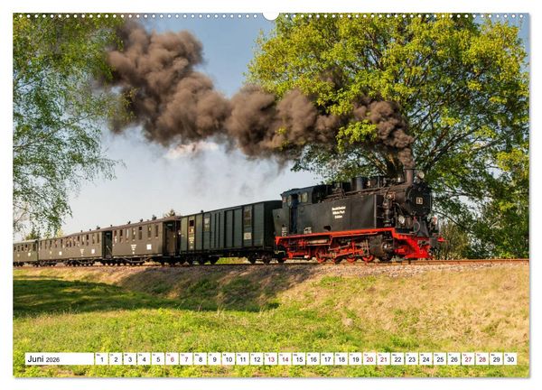 Produktbild: Mansfelder Bergwerksbahn (hochwertiger Premium Wandkalender 2026 DIN A2 quer), Kunstdruck in Hochglanz
