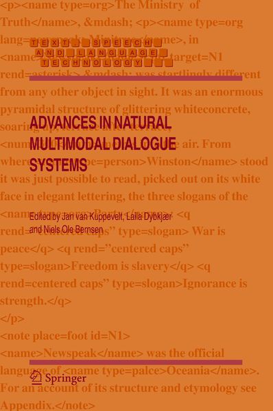 Produktbild: Advances in Natural Multimodal Dialogue Systems
