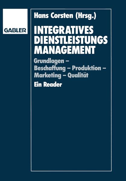 Produktbild: Integratives Dienstleistungsmanagement