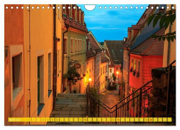 Produktbild: Romantisches Mei&szlig;en &ndash; Die &auml;lteste mittelalterliche Stadt Sachsens (Wandkalender 2026 DIN A4 quer), CALVENDO Monatskalender