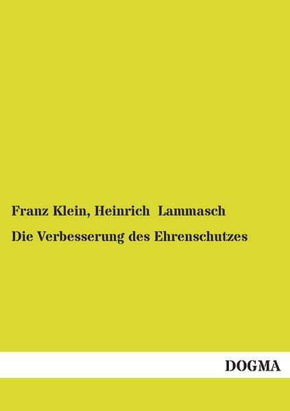 Produktbild: Die Verbesserung des Ehrenschutzes