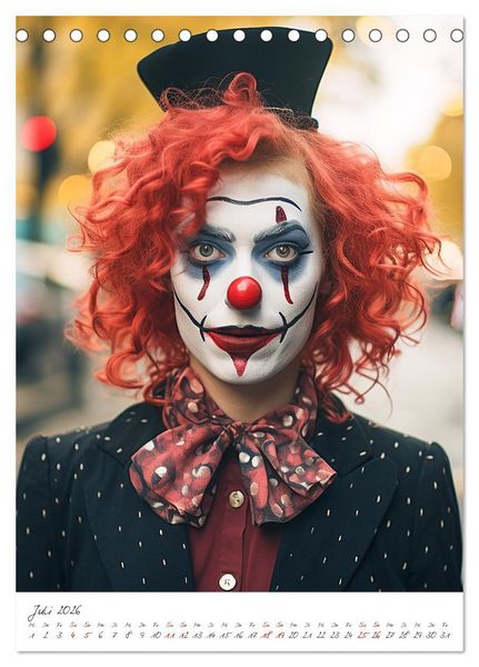 Produktbild: Misses Clown (Tischkalender 2026 DIN A5 hoch), CALVENDO Monatskalender