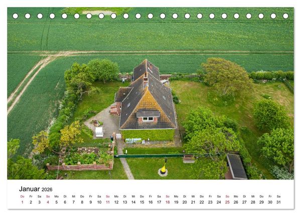 Produktbild: Fehmarn - "fe mer" nat&uuml;rlich "am Meer gelegen" (Tischkalender 2026 DIN A5 quer), CALVENDO Monatskalender