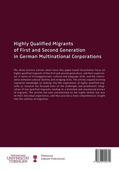 Produktbild: Highly Qualified Migrants of First and Second Generation in German Multinational Corporations