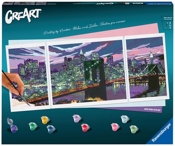 Produktbild: CreArt Premium Triptychon - Skyline von New York