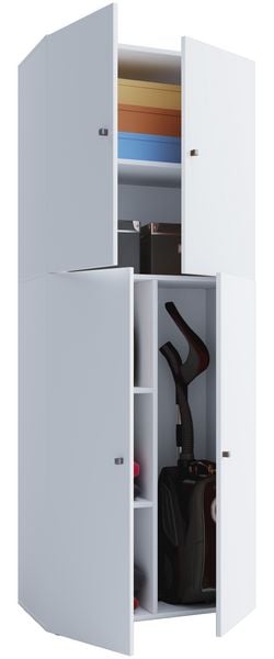 Produktbild: Holz Besenschrank Staubsauger Putzschrank Lona
