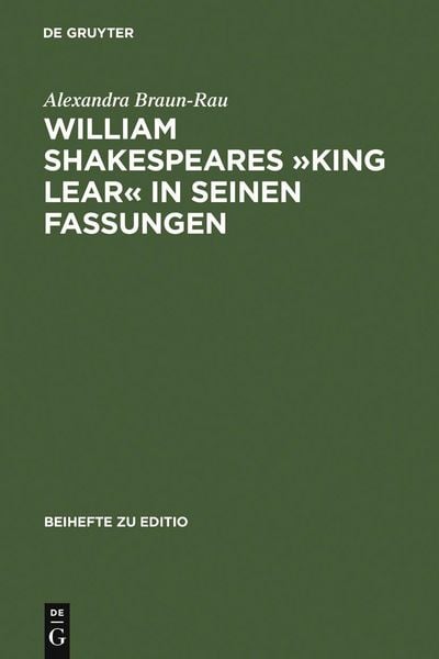 Produktbild: William Shakespeares 'King Lear' in seinen Fassungen