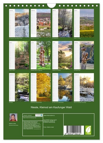 Produktbild: Nieste, Kleinod am Kaufunger Wald (Wandkalender 2026 DIN A4 hoch), CALVENDO Monatskalender