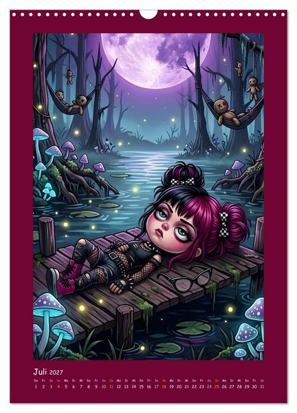 Produktbild: Fabulous Dolls - Gothic-G&ouml;res Abenteuer (Wandkalender 2027 DIN A3 hoch), CALVENDO Monatskalender