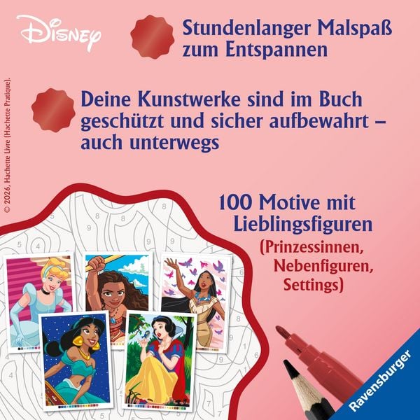 Produktbild: Disney Malen nach Zahlen: Prinzessinnen