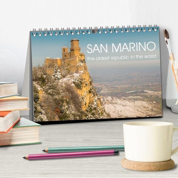 Produktbild: San Marino The oldest Republic in the world (Desk Calendar 2026 DIN A5 landscape), CALVENDO 12 Month DeskCalendar