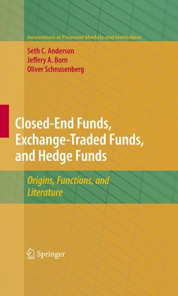 Produktbild: Closed-End Funds, Exchange-Traded Funds, and Hedge Funds
