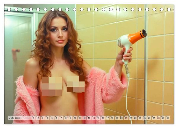 Produktbild: Spicy Flashbacks - Zur&uuml;ck in die s&uuml;ndigen 70er Jahre (Tischkalender 2026 DIN A5 quer), CALVENDO Monatskalender