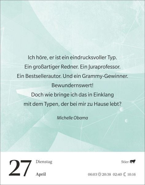 Produktbild: Gute Gedanken tanken Tagesabrei&szlig;kalender 2027 - Denkanst&ouml;&szlig;e f&uuml;r das ganze Jahr