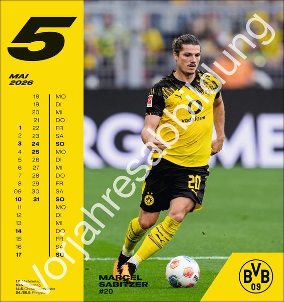 Produktbild: BVB Postkartenkalender 2027