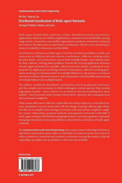 Produktbild: Distributed Coordination of Multi-agent Networks