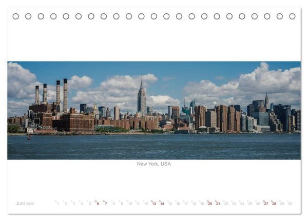 Produktbild: Panoramablicke weltweit (Tischkalender 2026 DIN A5 quer), CALVENDO Monatskalender